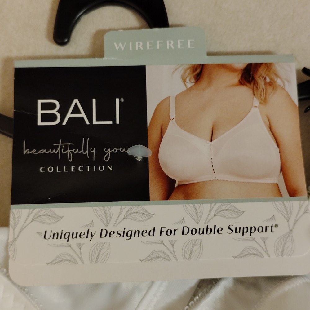 Bali Women's White Wirefree Support Bra - Picture 7 of 7